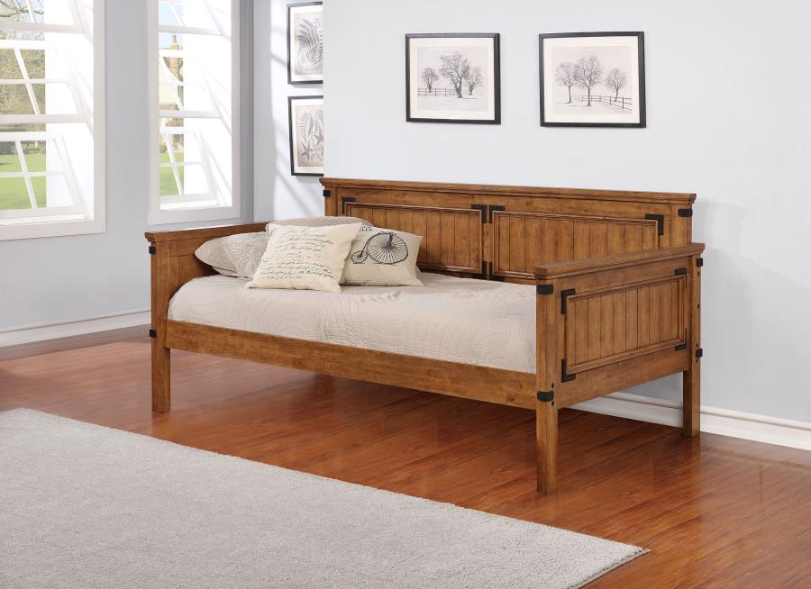 Oakdale Wood Twin Daybed Rustic Honey view 2