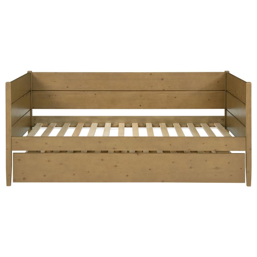 Calinda Wood Twin Daybed With Trundle Natural view 5