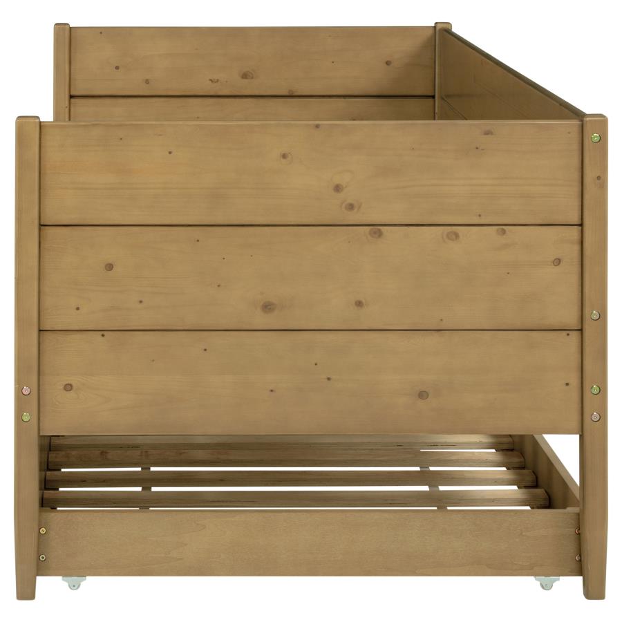 Calinda Wood Twin Daybed With Trundle Natural view 7