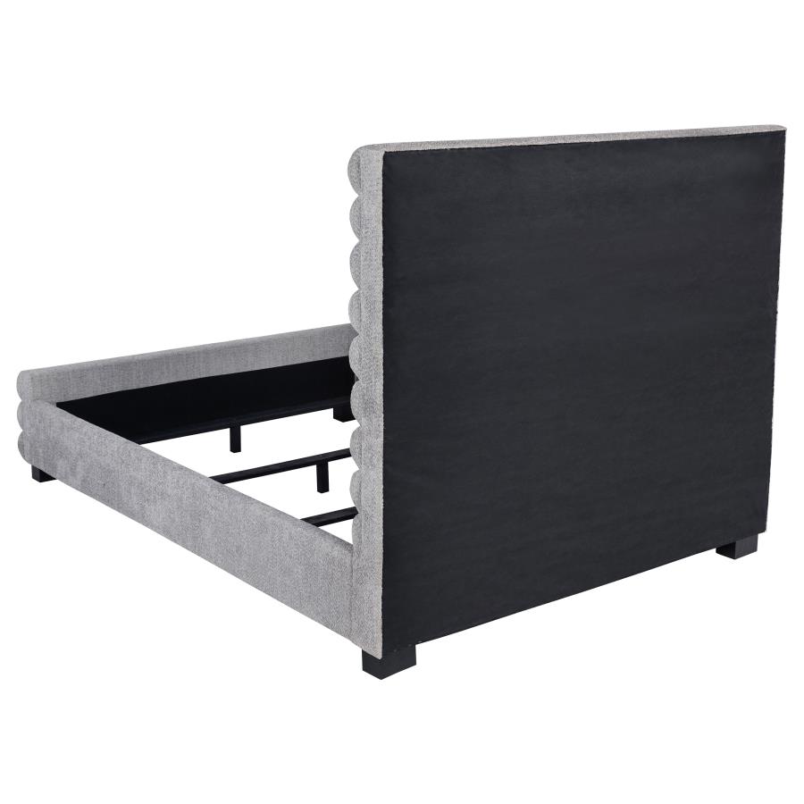Patricia 58-inch Boucle Upholstered Queen Bed Grey view 5