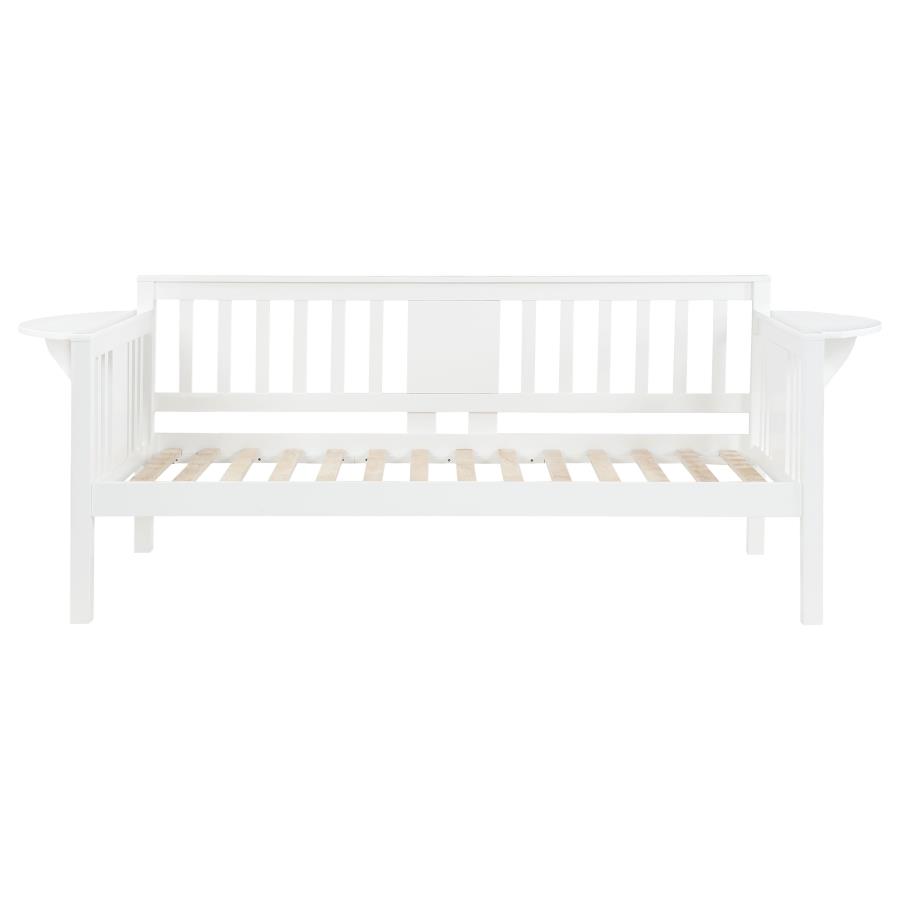 Bethany Wood Twin Daybed with Drop-down Tables White view 5