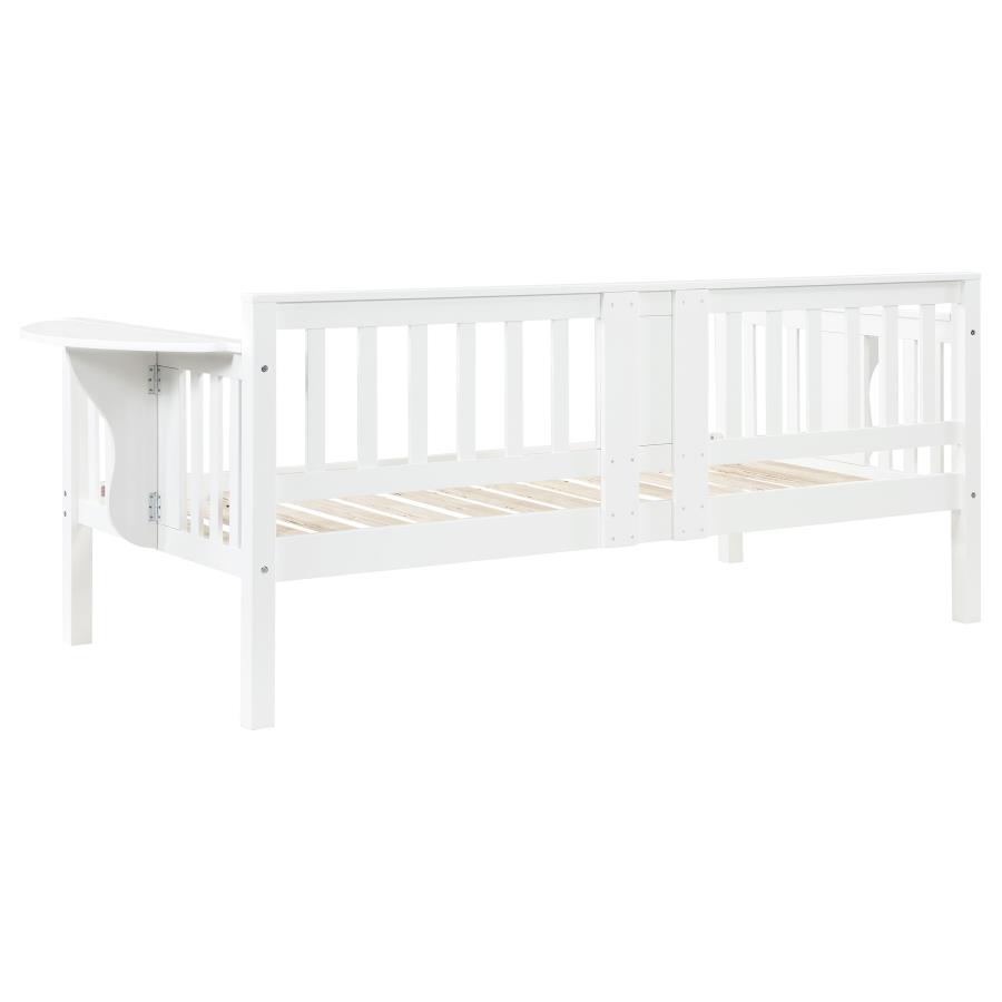 Bethany Wood Twin Daybed with Drop-down Tables White view 6