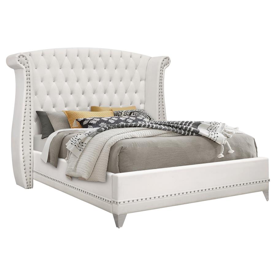 Barzini 4-piece Eastern King Bedroom Set White view 3