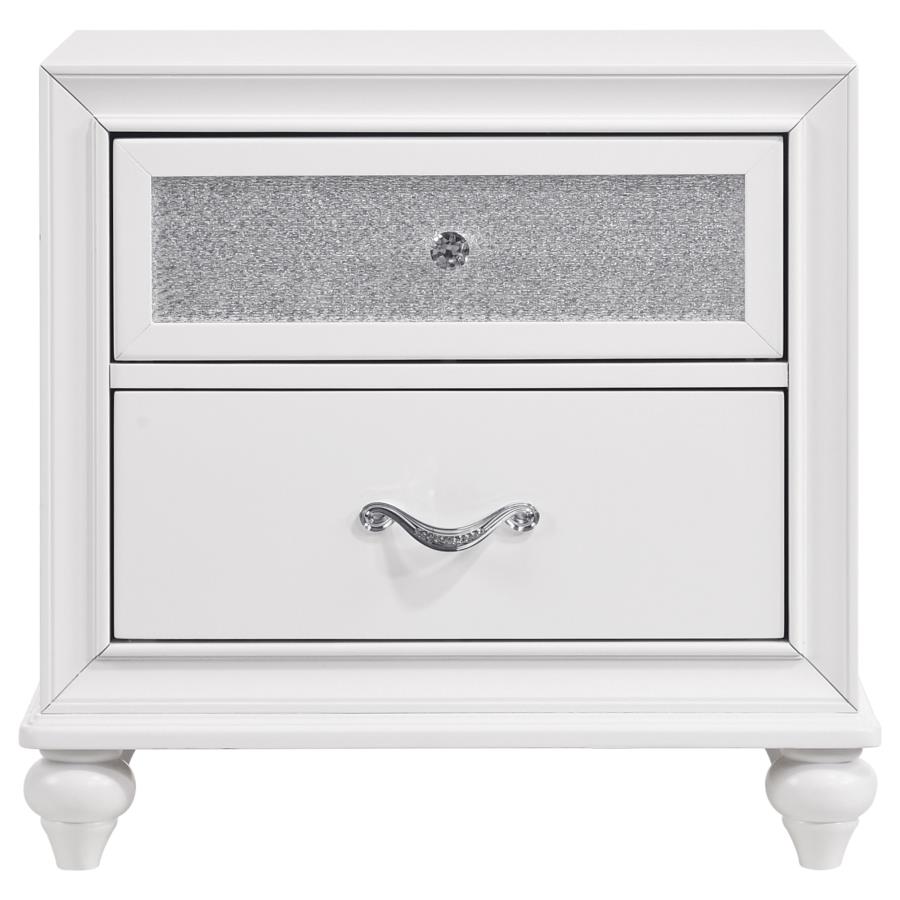 Barzini 4-piece Eastern King Bedroom Set White view 5