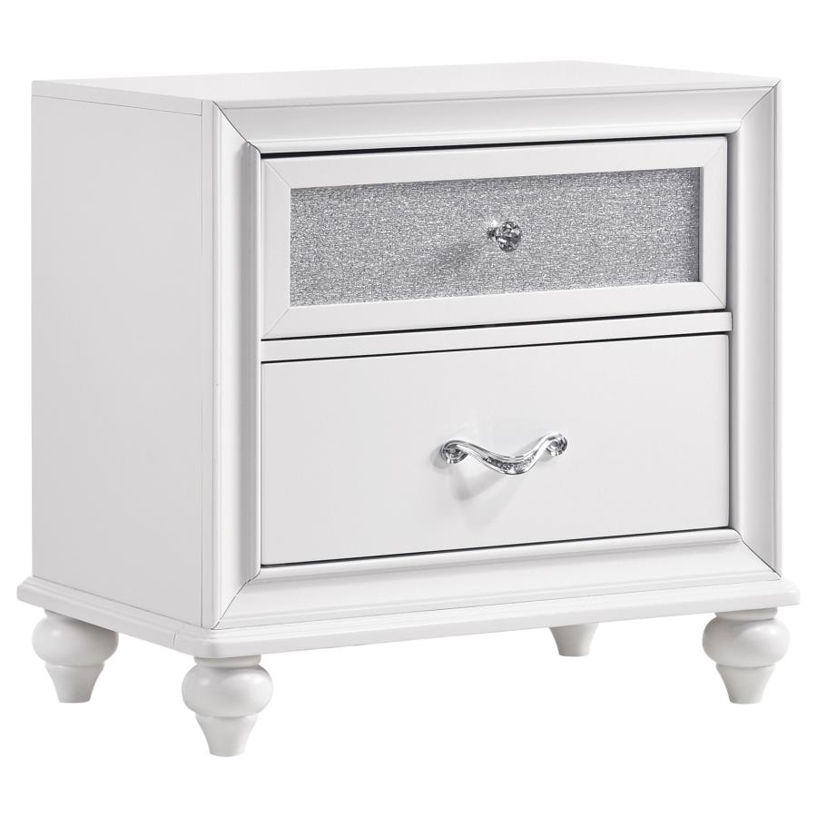 Barzini 5-piece Eastern King Bedroom Set White view 4