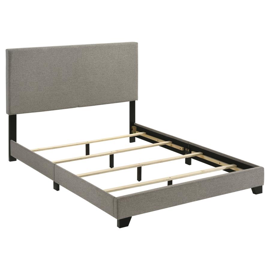 Dorian Fabric Upholstered Full Panel Bed Taupe view 3