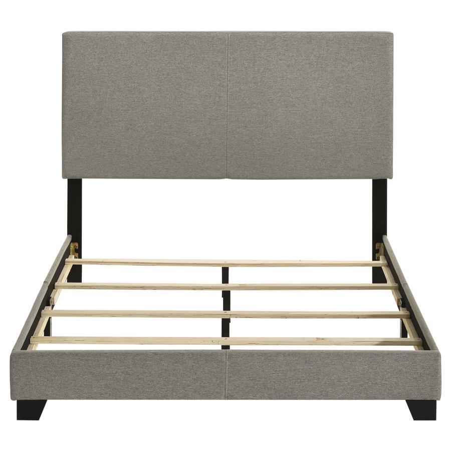 Dorian Fabric Upholstered Full Panel Bed Taupe view 4