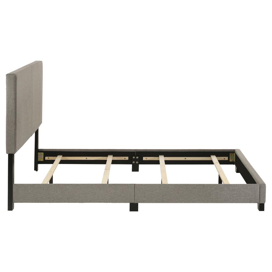Dorian Fabric Upholstered Full Panel Bed Taupe view 6