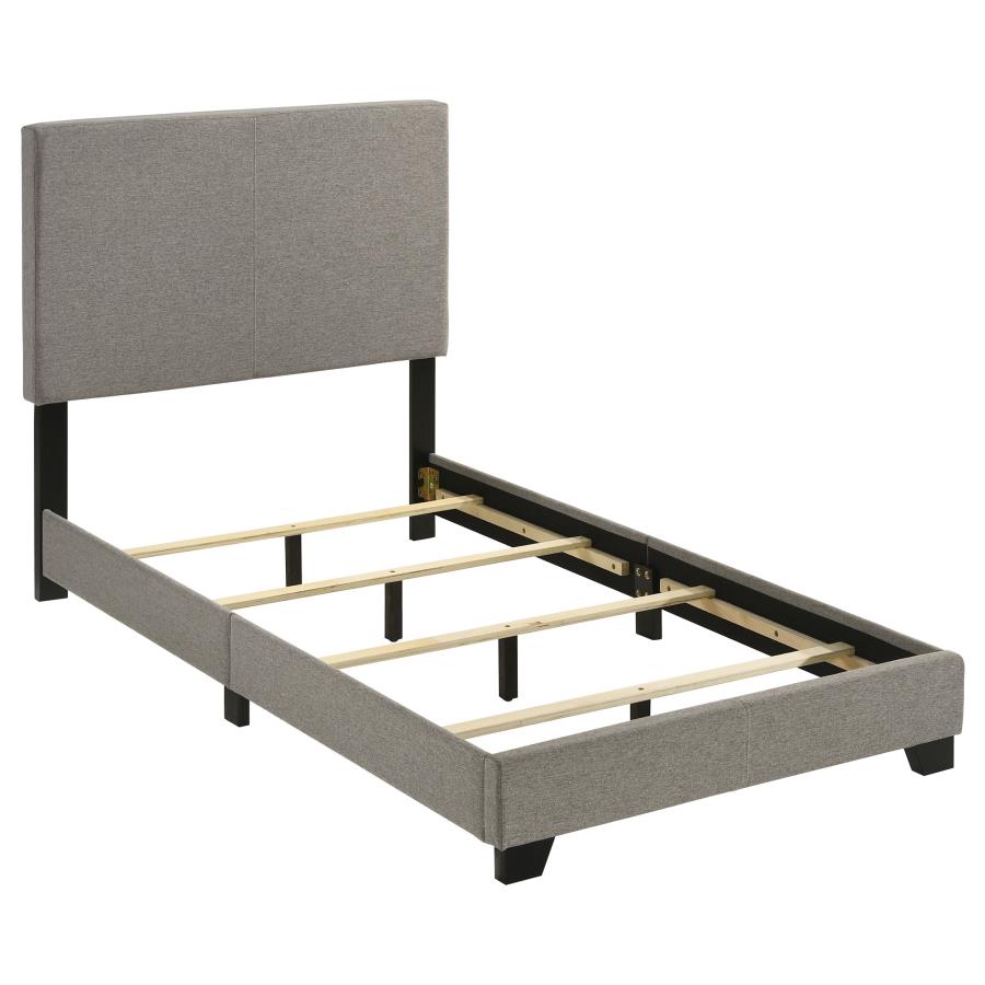 Dorian Fabric Upholstered Twin Panel Bed Taupe view 3