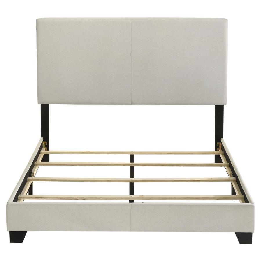 Dorian Fabric Upholstered Full Panel Bed Cream view 4