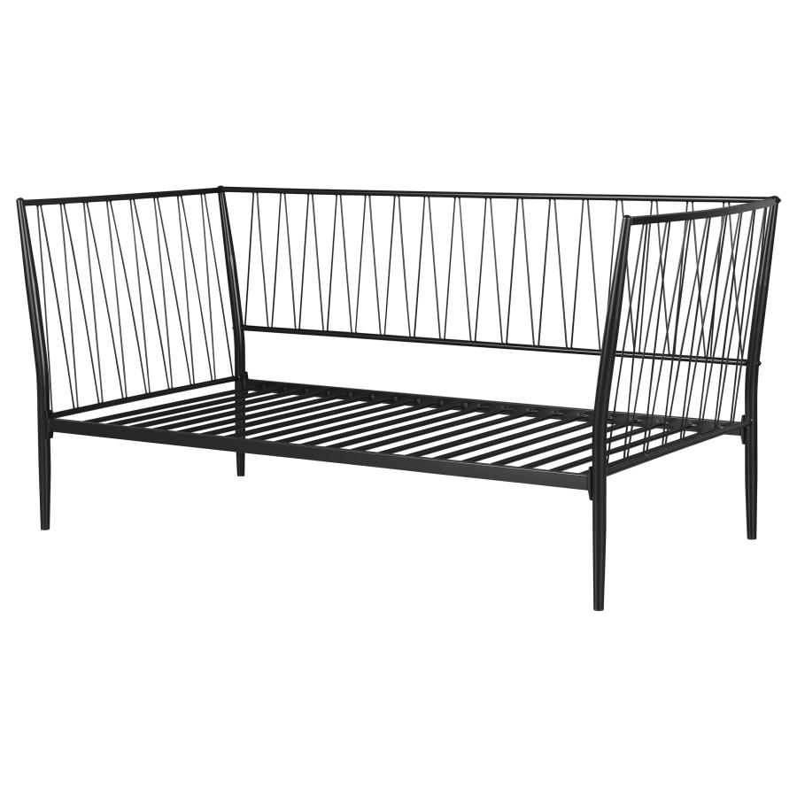 Richland Metal Twin Daybed Bed Frame Matte Black view 4
