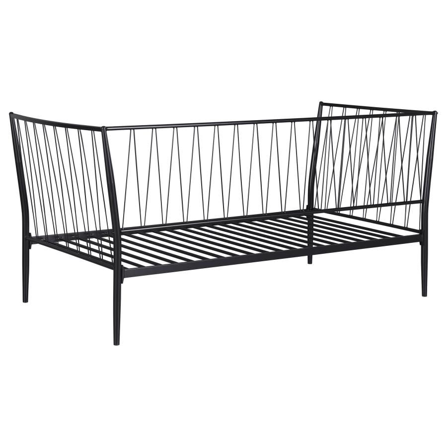 Richland Metal Twin Daybed Bed Frame Matte Black view 6