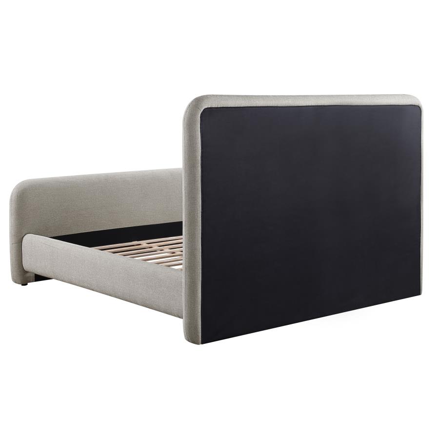 Wren Upholstered Eastern King Panel Bed Grey view 4