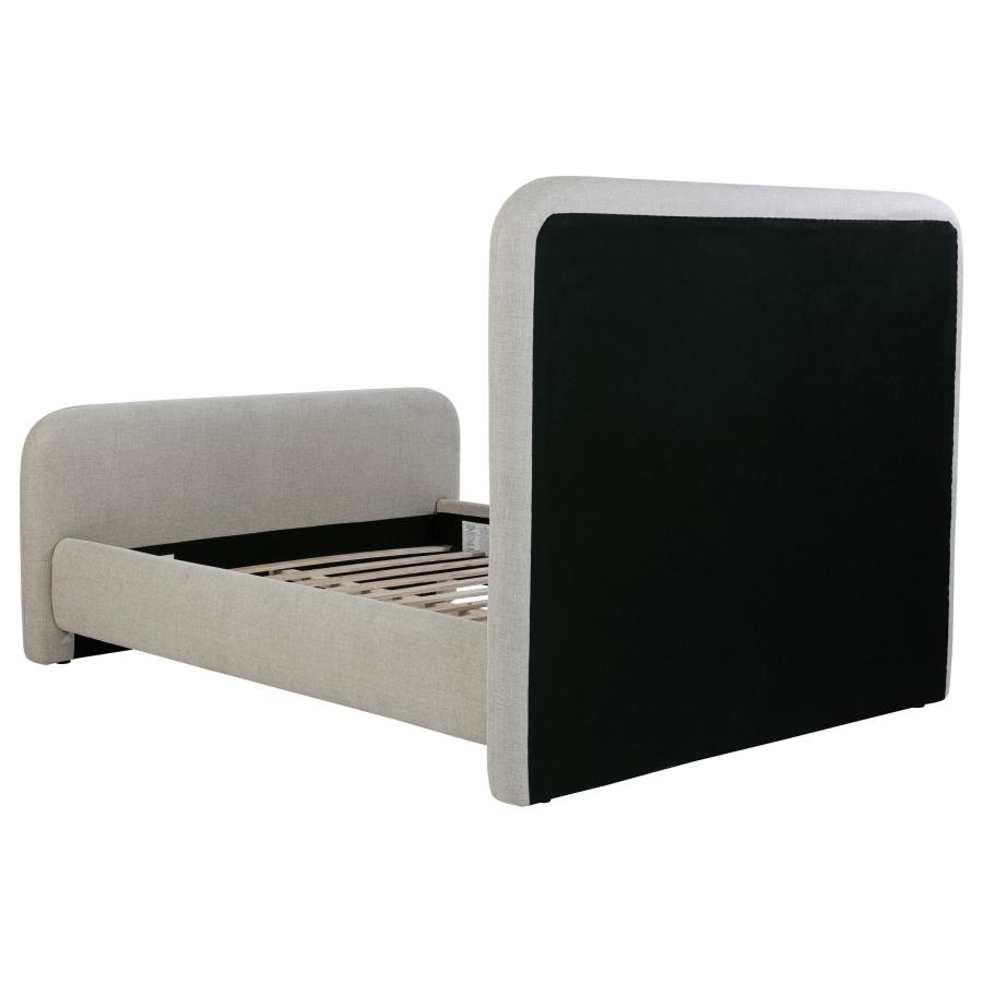 Wren Upholstered Queen Panel Bed Grey view 5