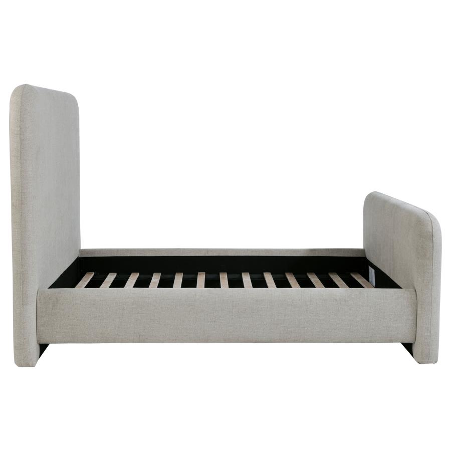 Wren Upholstered Queen Panel Bed Grey view 6