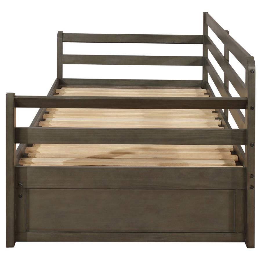 Sorrento 2-drawer Twin XL Daybed with Extension Trundle Grey view 7