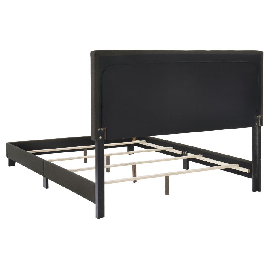 Mapes Upholstered Queen Panel Bed Charcoal view 4