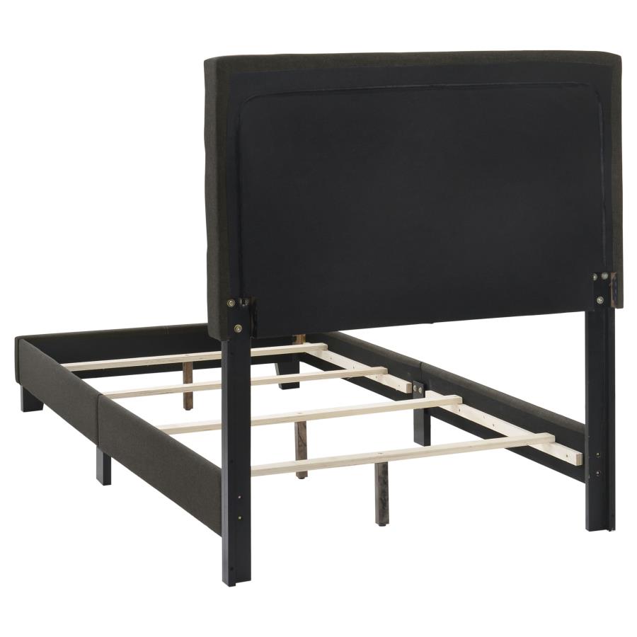 Mapes Upholstered Twin Panel Bed Charcoal view 4