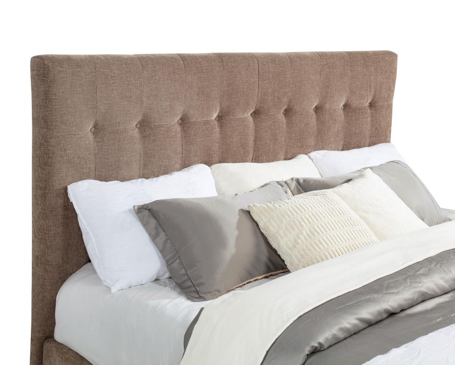 Senna Upholstered Eastern King Audio Flame Visualizer Bed Brown view 7