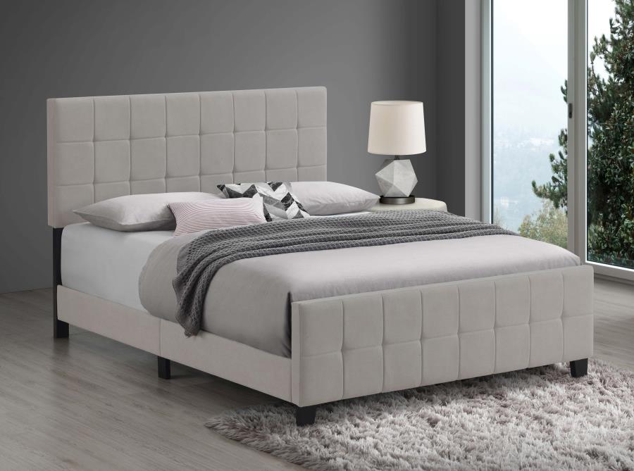 Fairfield Upholstered Queen Panel Bed Beige view 2