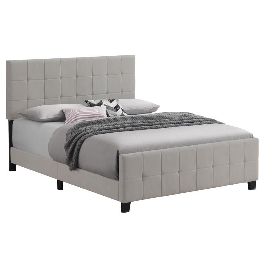 Fairfield Upholstered Queen Panel Bed Beige view 3
