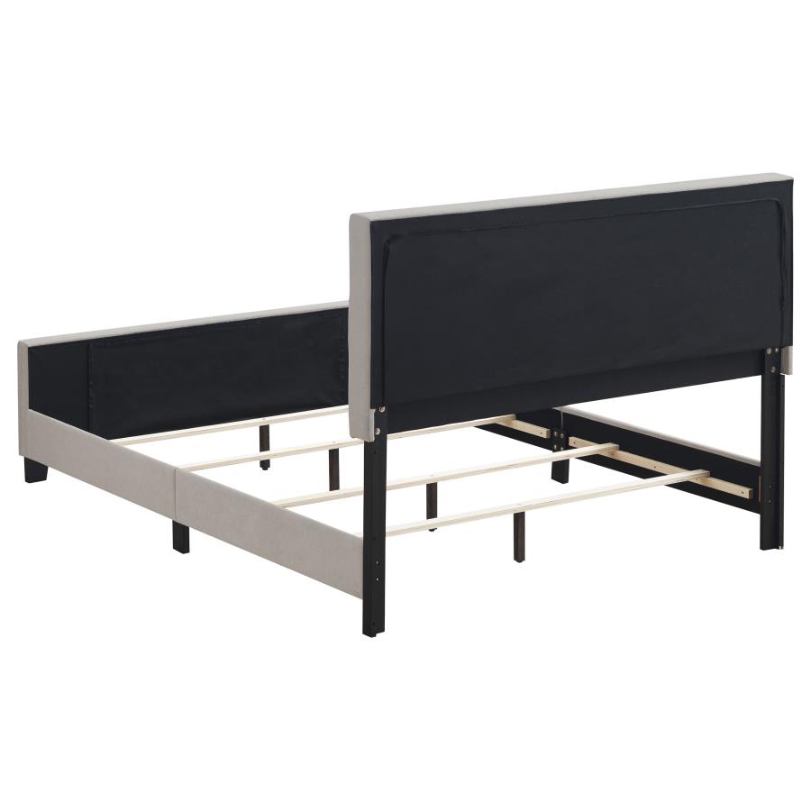 Fairfield Upholstered Queen Panel Bed Beige view 4
