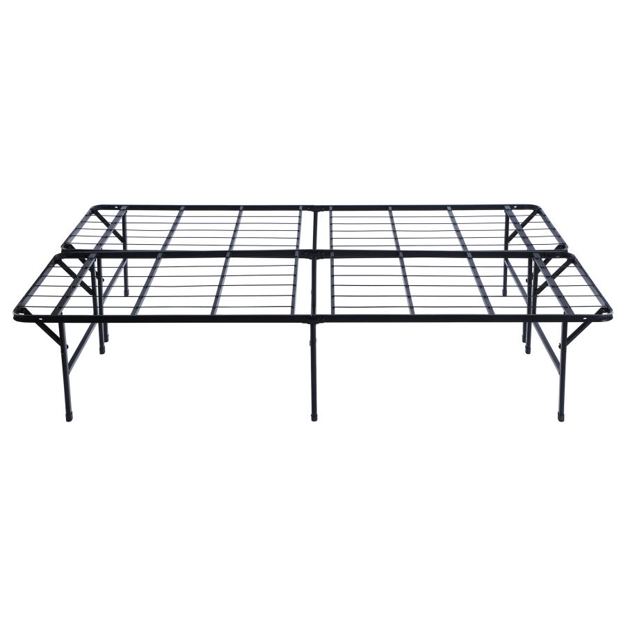 Mabel Metal Eastern King Mattress Support Platform Bed Black view 4