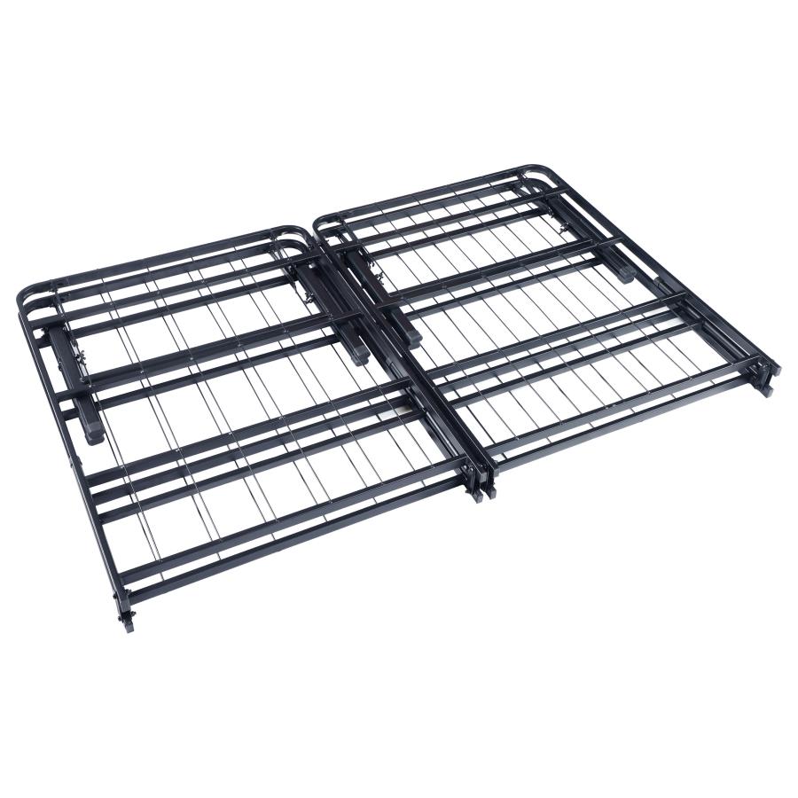 Mabel Metal Queen Mattress Support Platform Bed Black view 6