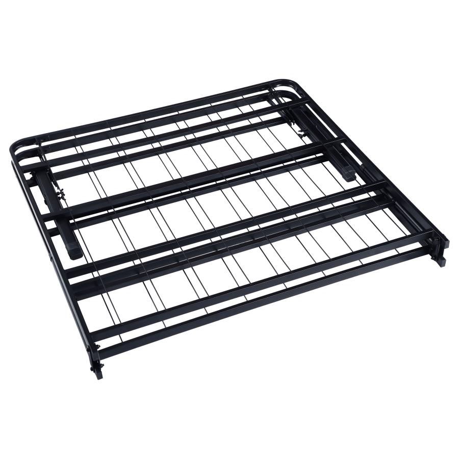 Mabel Metal Twin Mattress Support Platform Bed Black view 6