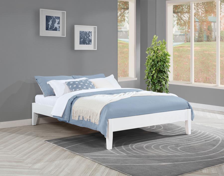 Hounslow Full Universal Platform Bed White view 2