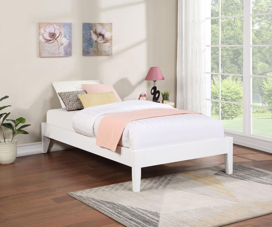 Hounslow Twin Universal Platform Bed White view 2