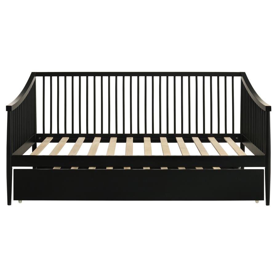 Delgado Windsor Twin Wood Daybed with Trundle Black view 4