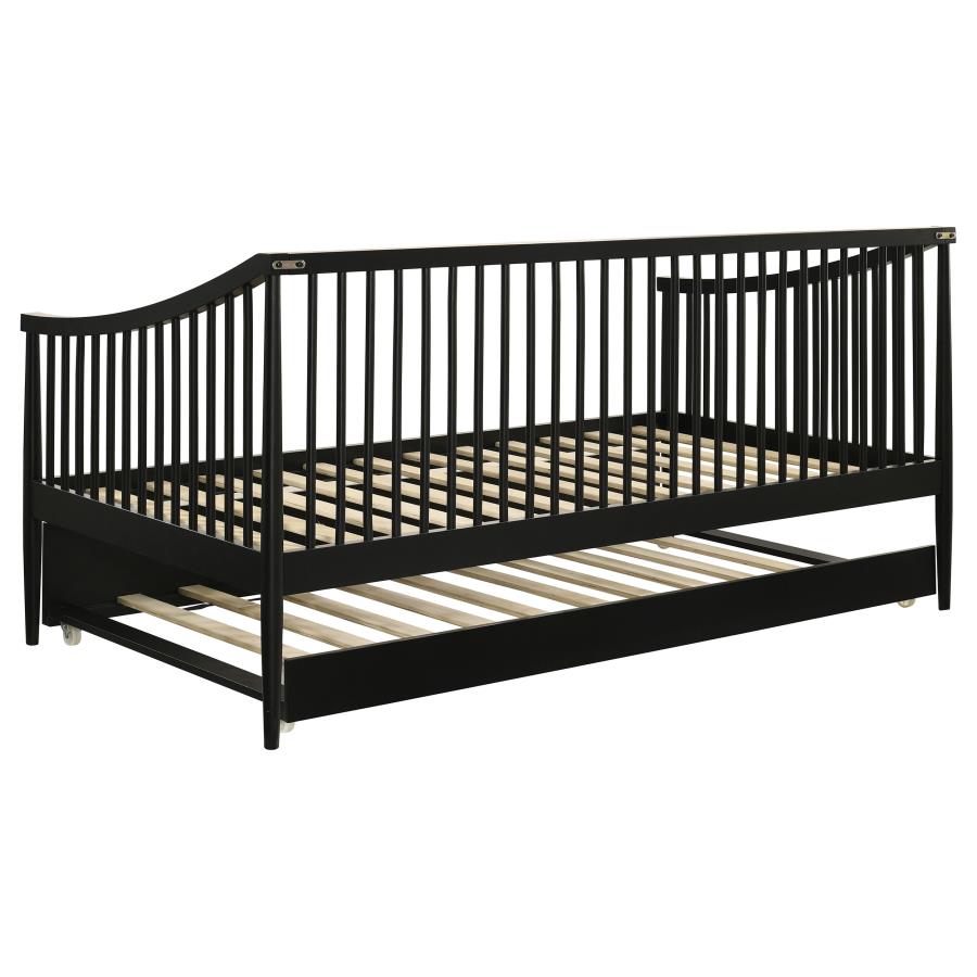 Delgado Windsor Twin Wood Daybed with Trundle Black view 5