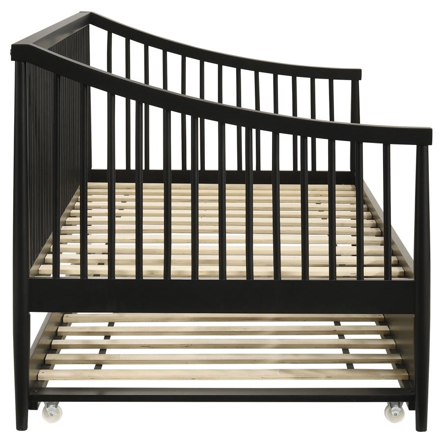 Delgado Windsor Twin Wood Daybed with Trundle Black view 6