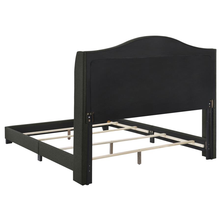 Sonoma Upholstered Full Wingback Bed Grey view 4