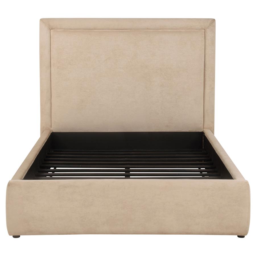Lawson 54-inch Upholstered Full Platform Bed Light Saddle view 4