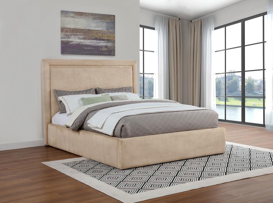 Lawson 54-inch Upholstered Eastern King Platform Bed Saddle view 2