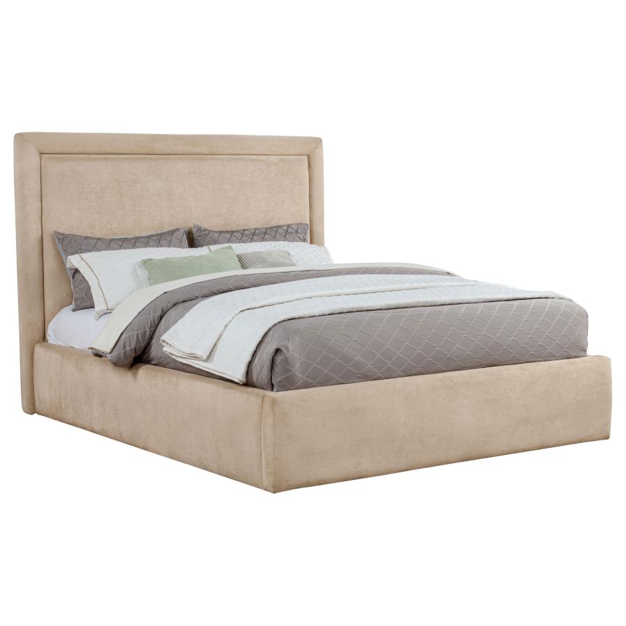 Lawson 54-inch Upholstered Eastern King Platform Bed Saddle view 3