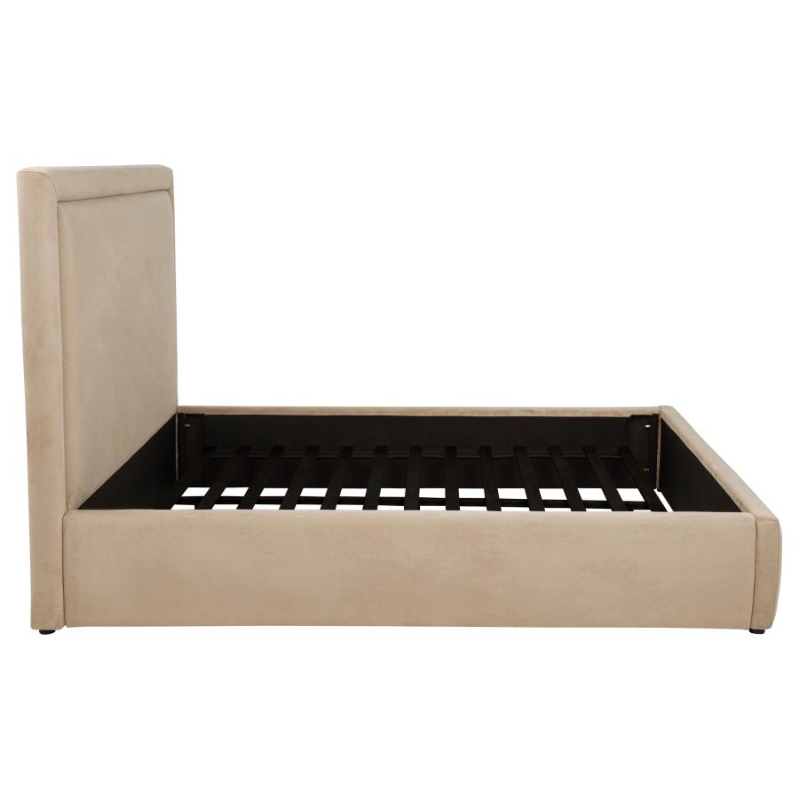 Lawson 54-inch Upholstered Queen Platform Bed Light Saddle view 6