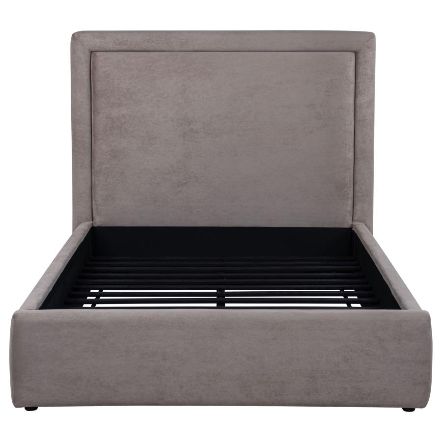 Lawson 54-inch Upholstered Full Panel Platform Bed Mushroom view 4