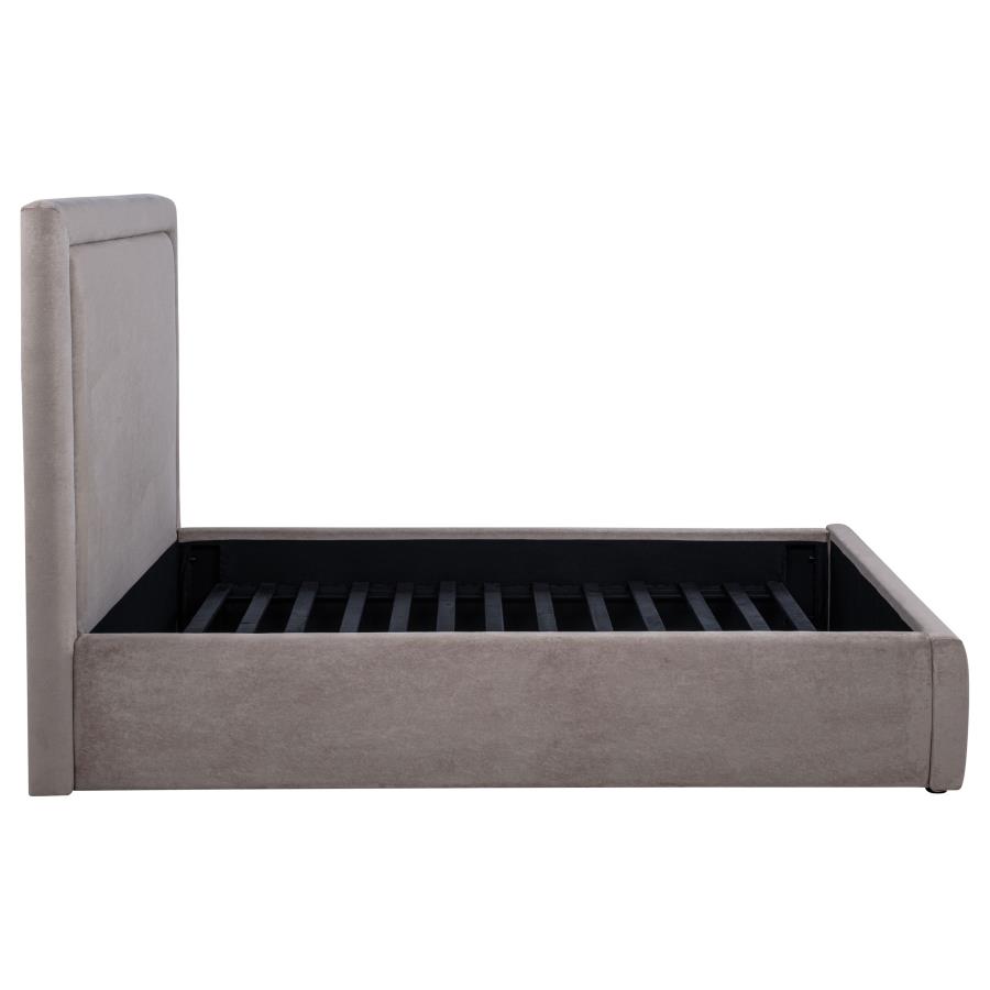 Lawson 54-inch Upholstered Full Panel Platform Bed Mushroom view 6