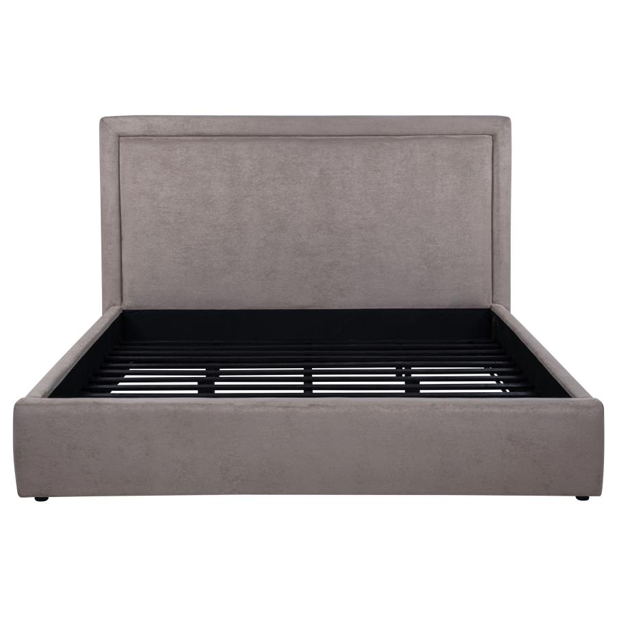 Lawson 54-inch Upholstered Eastern King Platform Bed Mushroom view 4