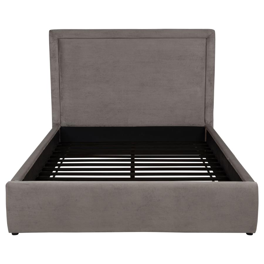 Lawson 54-inch Upholstered Queen Platform Bed Mushroom view 4