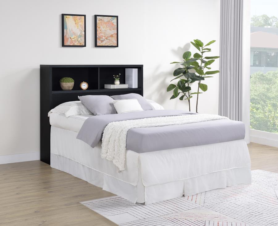 Westpark 49-inch Full Bookcase Headboard Black view 2