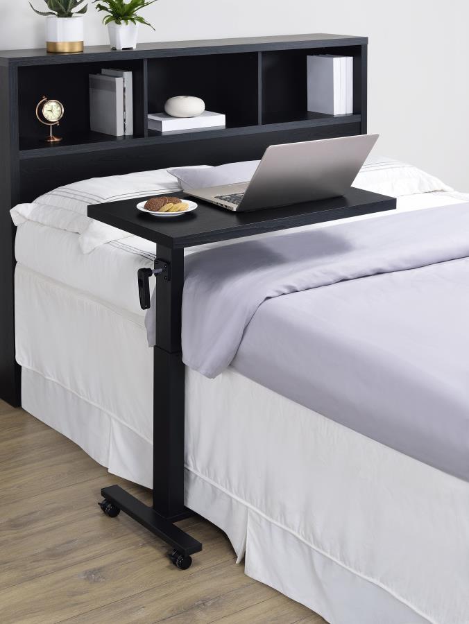 Westpark Height Adjustable Mobile Bedroom C-Table Black view 2
