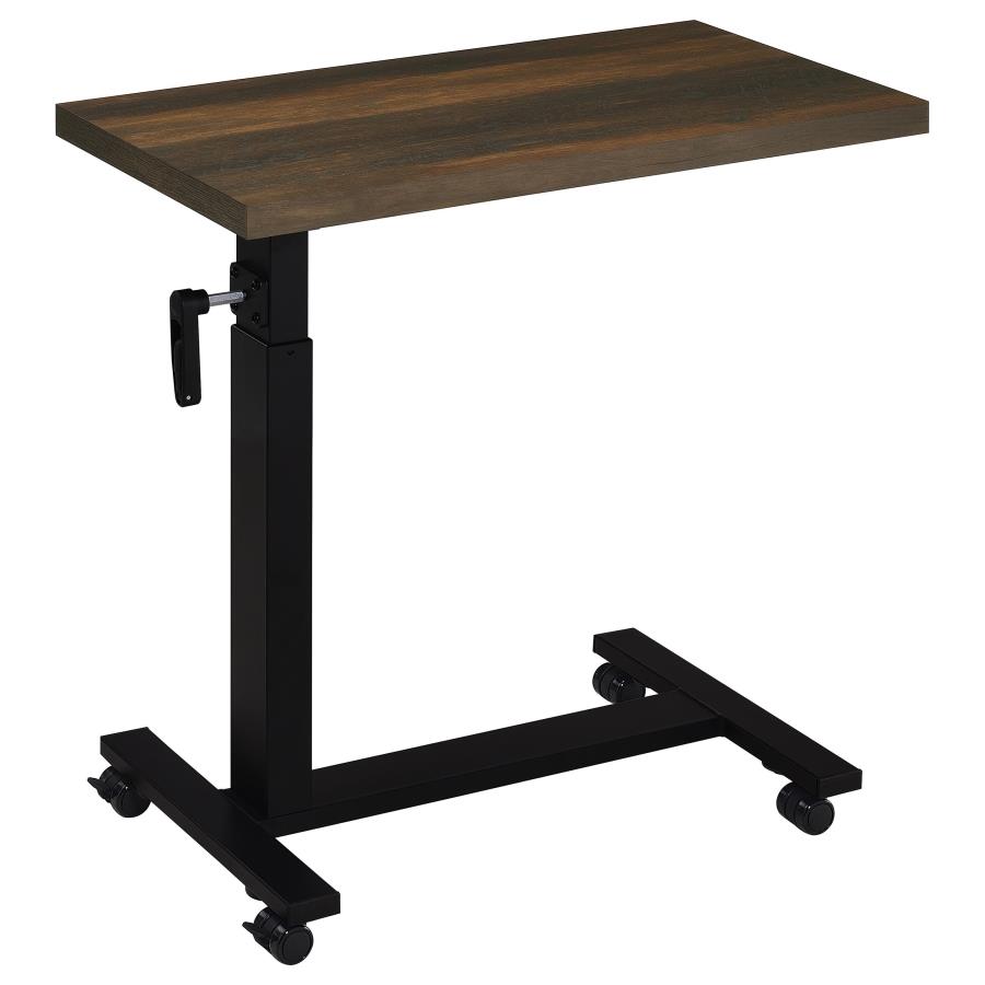 Westpark Height Adjustable Mobile Bedroom C-Table Dark Pine view 3