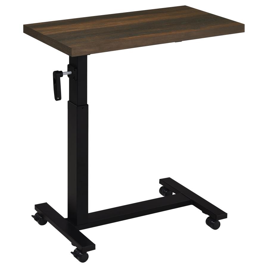 Westpark Height Adjustable Mobile Bedroom C-Table Dark Pine view 4