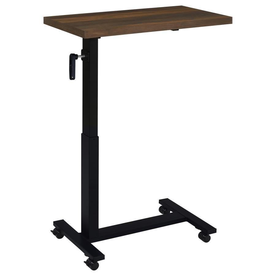 Westpark Height Adjustable Mobile Bedroom C-Table Dark Pine view 5