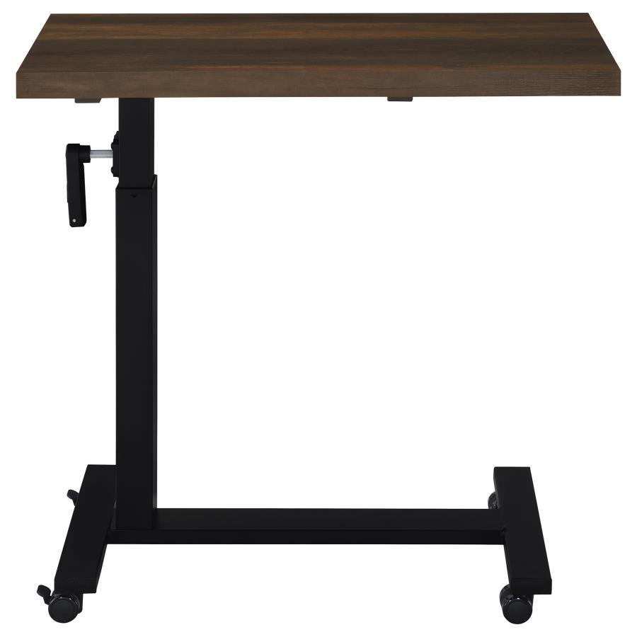 Westpark Height Adjustable Mobile Bedroom C-Table Dark Pine view 6