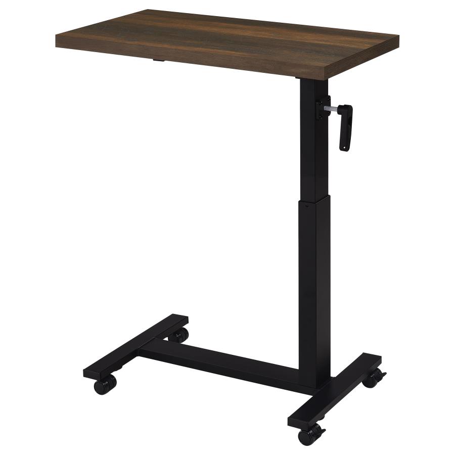 Westpark Height Adjustable Mobile Bedroom C-Table Dark Pine view 7